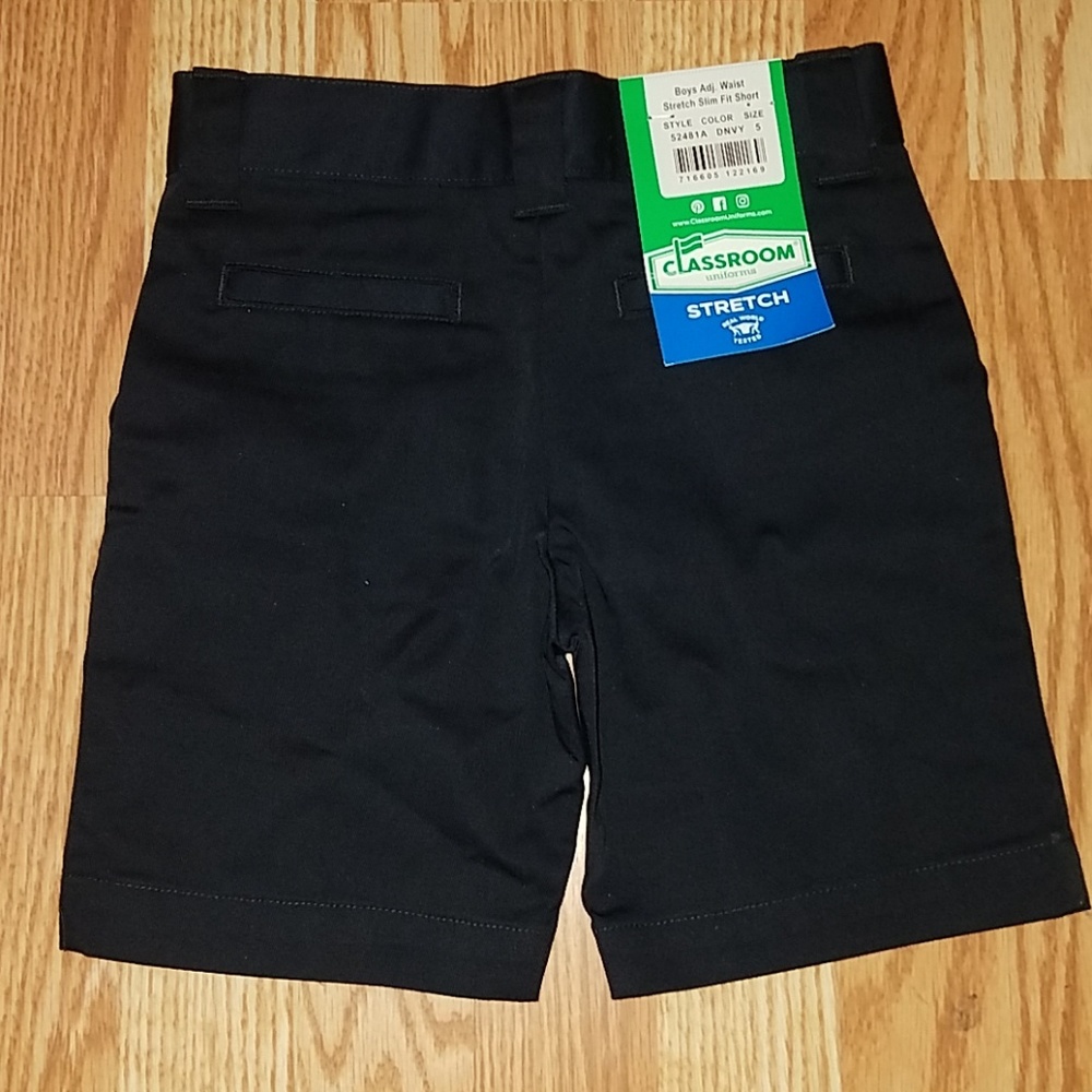 Classroom Uniforms Boys Slim Fit Short Size 5 NWT